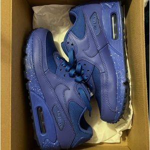 Custom made all blue air max’s